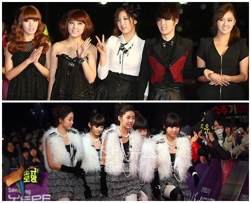 포미닛(위)과 티아라 ⓒ사진=임성균 홍봉진 기자
