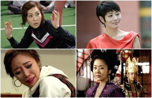 사진 왼쪽 위부터 시계방향으로 '내조의 여왕' 천지애 김남주, '스타일' 박기자 김혜수, '선덕여왕' 미실 고현정, '지붕뚫고 하이킥' 정음 황정음
