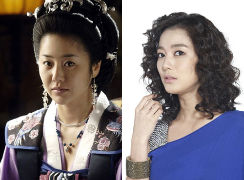 '선덕여왕'의 미실 역 고현정(왼쪽)과 '천사의 유혹'의 아란 역 이소연 <사진=MBC, SBS>