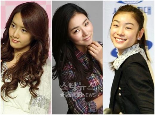 윤아 신세경 김연아(왼쪽부터) ⓒ머니투데이 스타뉴스