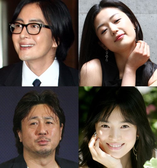 ⓒ사진 왼쪽부터 시계방향으로 배용준 전지현 송혜교 최민식