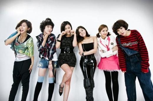 '무한걸스 시즌2'의 김나영, 안영미, 현영, 솔비, 김은정, 정주리(왼쪽부터) ⓒ사진=MBC에브리원