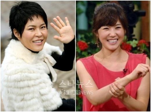 조혜련(왼쪽)과 강수정 ⓒ사진=홍봉진 기자 honggga@, KBS