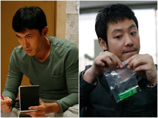 '반가운 살인자'에 출연하는 유오성(왼쪽)과 김동욱 ⓒ사진=롯데엔터테인먼트
