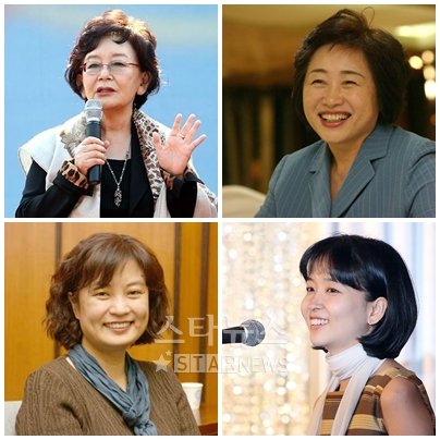 왼쪽위부터 시계방향으로 김수현 김정수 김이영 송지나 작가.