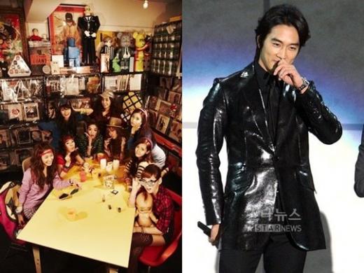 소녀시대(왼쪽)와 송승헌 ⓒ사진=SM엔터테인먼트, 머니투데이 스타뉴스