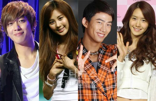 정용화 서현 택연 윤아(왼쪽부터) ⓒ머니투데이 스타뉴스