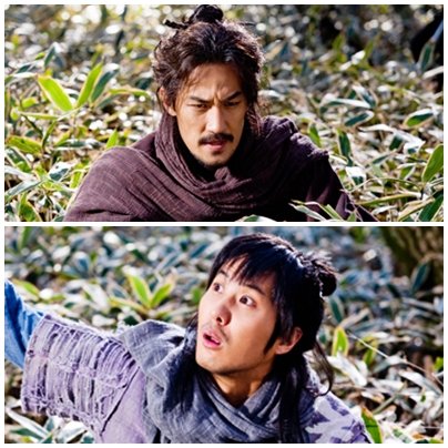 KBS 2TV '추노' 최장군 한정수(위)와 왕손 김지석 