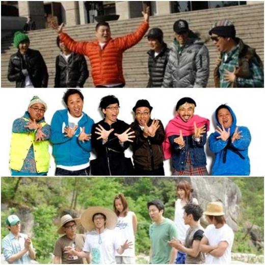 ⓒ위에서부터 '1박2일' '무한도전' '패밀리가 떴다'
