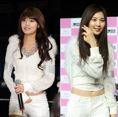 소녀시대의 수영(왼쪽)과 서현 ⓒ머니투데이 스타뉴스