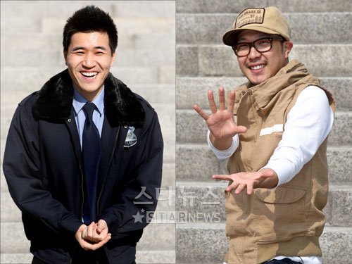 김종민(왼쪽)과 하하 ⓒ사진=홍봉진 기자 honggga@