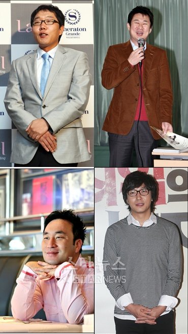 김제동 남희석 탁재훈 이혁재(맨 위쪽 좌측부터 시계방향)