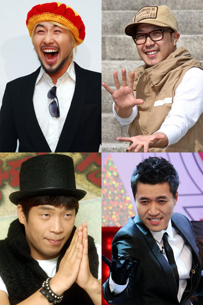 노홍철 하하 김종민 MC몽(왼쪽 위부터 시계방향) ⓒ사진=머니투데이 스타뉴스