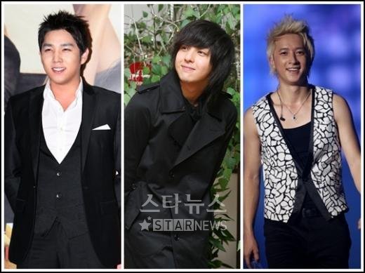 슈퍼주니어의 강인 기범 한경(왼쪽부터) ⓒ머니투데이 스타뉴스