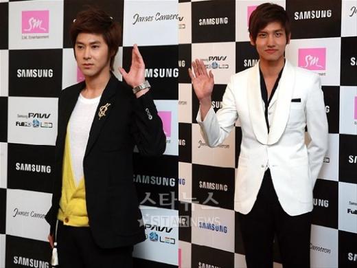 동방신기의 유노윤호(왼쪽)과 최강창민 ⓒ사진=임성균 기자
