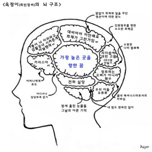 옥정의 뇌구조 <출처=디시인사이드>