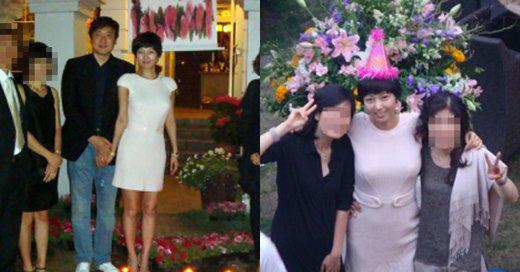 ↑배우 고(故) 장진영의 남편 김영균(44)씨가 지난달 31일 자신의 미니홈피에 지난해 열린 장진영의 생일파티 사진을 공개했다.ⓒ김영균씨 미니홈피