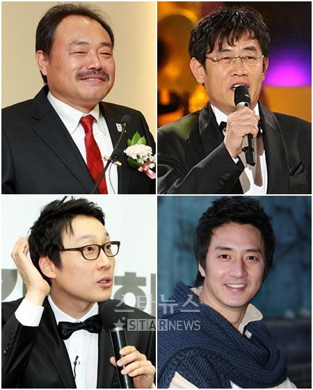월드컵 원정 응원을 떠나는 스타들. 사진 왼쪽 위부터 시계방향으로 김흥국, 이경규, 정준호, 이휘재 ⓒ머니투데이 스타뉴스
