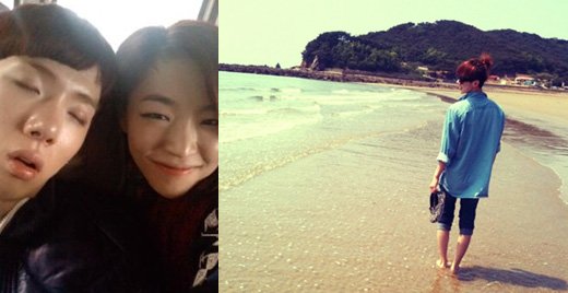 ↑ 조권-가인 사진 / 조권의 안면도 여행사진<br /><br />
ⓒ 조권 트위터