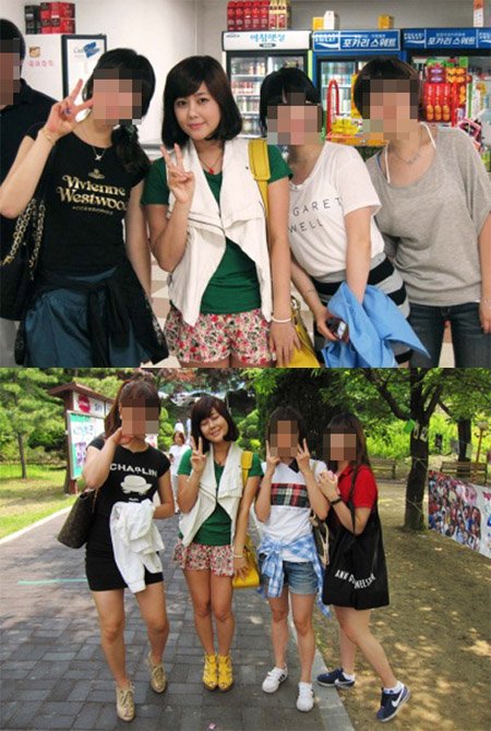 ↑한 인터넷 커뮤니티사이트에 가수 솔비(26)의 대학 생활 모습이 담긴 사진이 공개됐다.