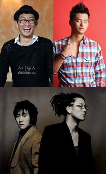 김창렬, 서인국, 바이브(왼쪽 위부터 시계방향)