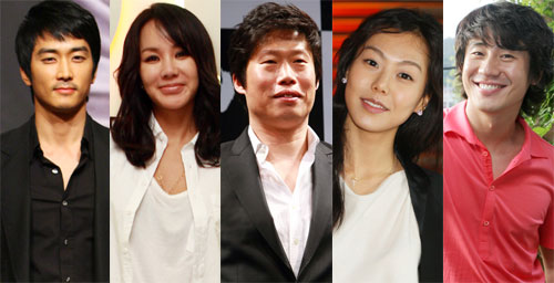 ⓒ왼쪽부터 송승헌 엄정화 유해진 김민희 신하균 등 제9회 미쟝센단편영화제 장르별 명예심사위원.