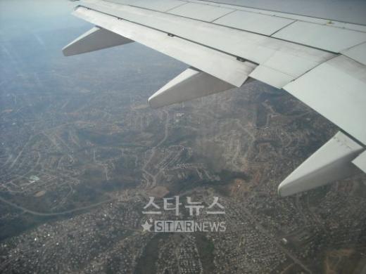 비행기에서 바라 본 더반 전경 ⓒ머니투데이 스타뉴스