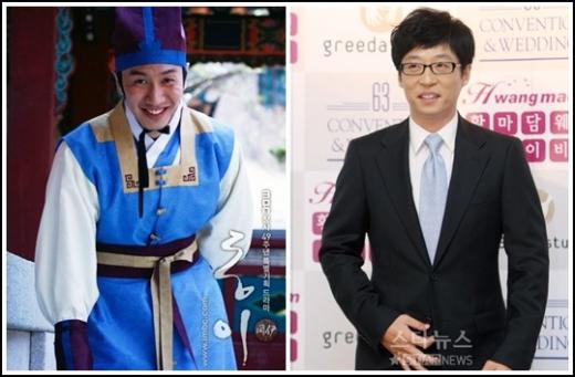 이광수(왼쪽)와 유재석 