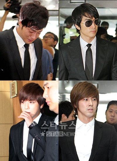 사진 왼쪽 위부터 소지섭, 송승헌, 유노윤호, 정용화 ⓒ머니투데이 스타뉴스