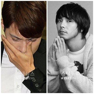 김기수 (왼쪽)-고 박용하 ⓒ이동훈 기자 photogay@ <br /><br />
