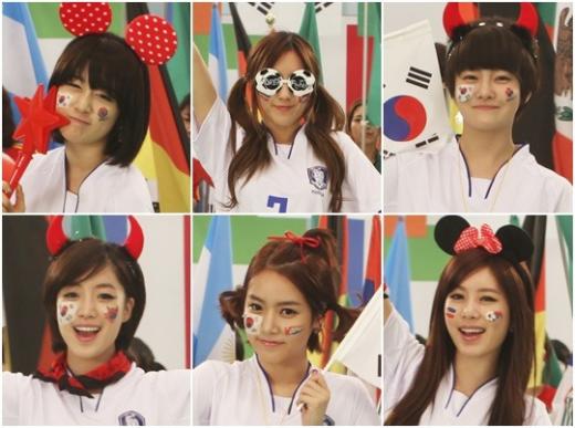 티아라의 지연, 효민, 보람, 큐리, 소연, 은정(왼쪽 위부터 시계방향으로) ⓒ사진=코어콘텐츠미디어