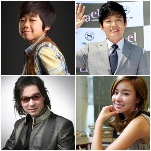 ↑(시계방향)박지빈, 이범수, 김아중, 윤수일 
