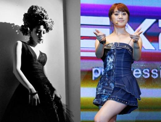 보아, 원더걸스의 혜림 (왼쪽부터)