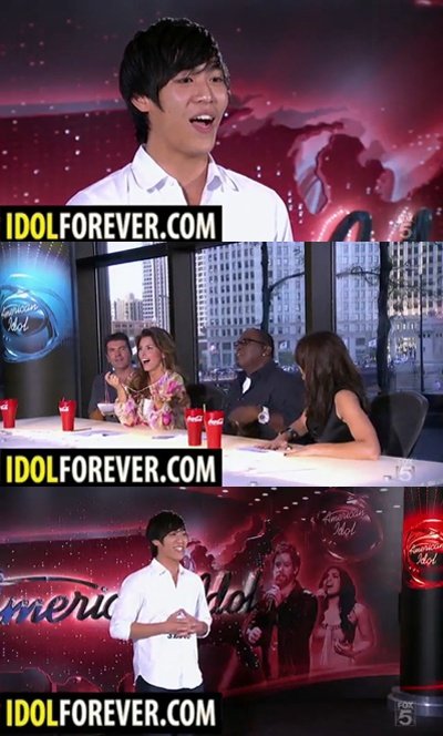 ↑미국 FOX 채널 '아메리칸 아이돌 시즌9' 출연 당시 존 박의 모습