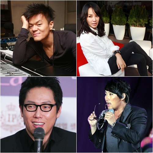 박진영 엄정화 이승철 윤종신ⓒ머니투데이 스타뉴스