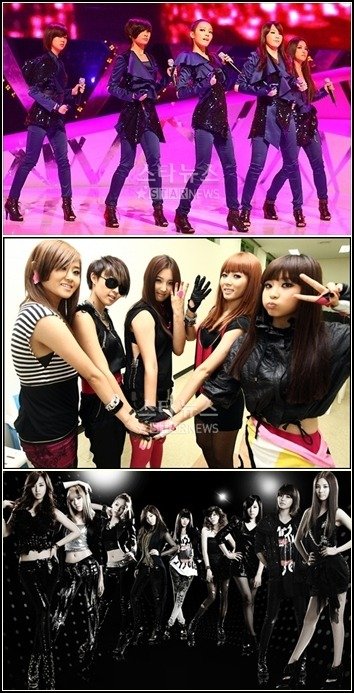 카라, 포미닛, 소녀시대(위부터) ⓒ머니투데이 스타뉴스