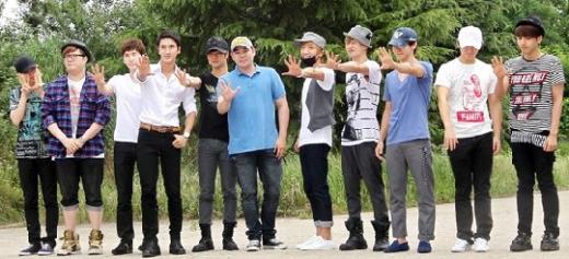 강인과 슈퍼주니어ⓒ홍봉진기자