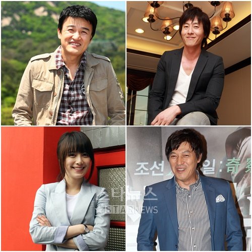 왼쪽 위에서부터 시계방향으로 박중훈, 김주혁, 김갑수, 구혜선 ⓒ머니투데이 스타뉴스