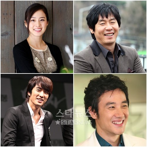 왼쪽 위에서부터 시계방향으로 김태희, 설경구, 엄태웅, 송승헌 ⓒ머니투데이 스타뉴스