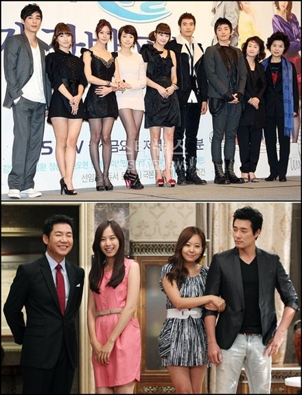 KBS 1TV '바람불어 좋은 날'(위)과 MBC '황금 물고기' 출연진 