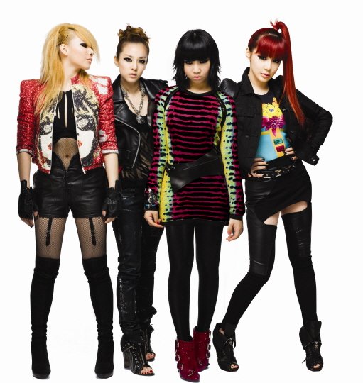 2NE1의 씨엘, 산다라박, 공민지, 박봄(왼쪽부터)