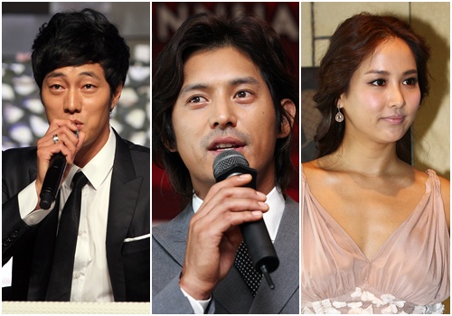 왼쪽부터 소지섭, 오지호, 조여정 ⓒ머니투데이 스타뉴스
