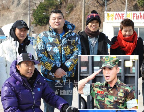 이수근 강호동 이승기 김종민 은지원(왼쪽부터, 작은 사진은 이정) ⓒ머니투데이 스타뉴스