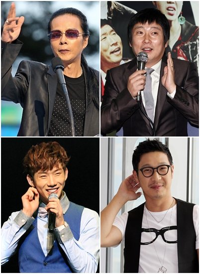 사진 왼쪽 위부터 시계방향으로 김태원, 이수근, 하하, 조권 ⓒ머니투데이 스타뉴스