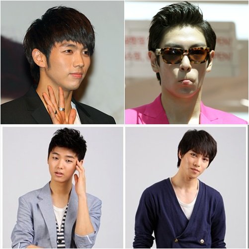 왼쪽 상단부터 시계방향으로 임승올, 최승현, 이종현,강민혁