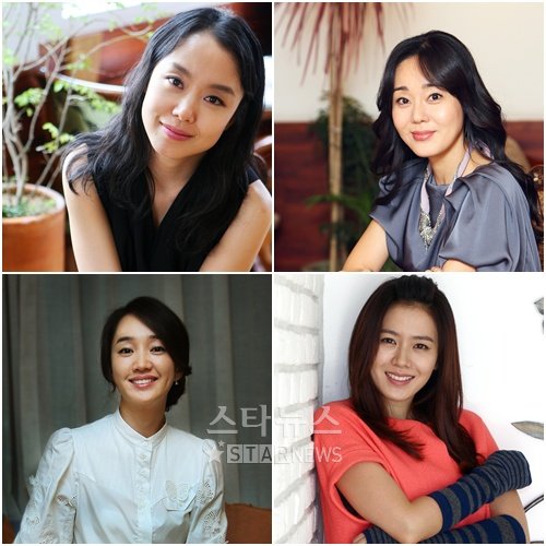 왼쪽 위에서부터 시계방향으로 전도연, 김윤진, 손예진, 수애 ⓒ머니투데이 스타뉴스