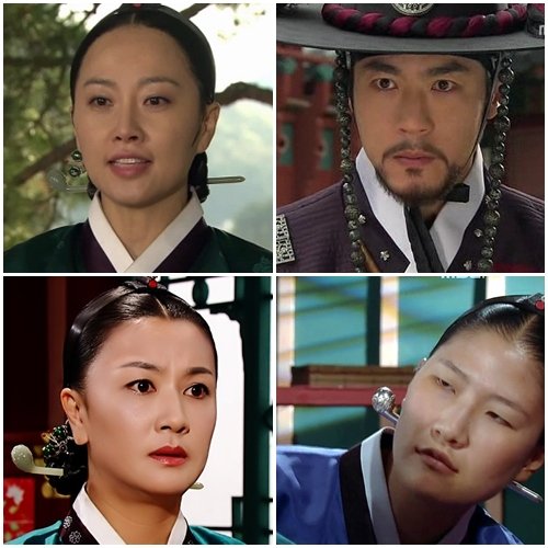 임성민, 최철호, 티벳궁녀, 김혜선(시계방향) ⓒMBC '동이' 방송 화면 