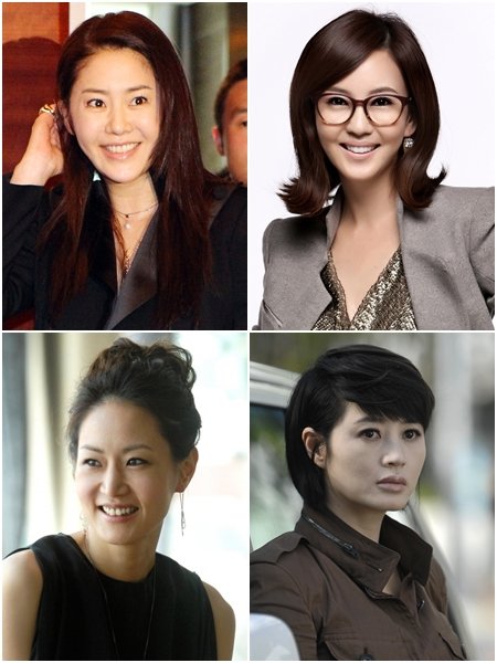 사진 왼쪽 위부터 고현정, 김남주, 김혜수, 신은경