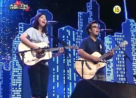 <사진=장재인 김지수 라이벌 미션에서 '신데렐라'를 부르는 모습, 엠넷 캡처>