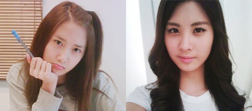 소녀시대 윤아(왼쪽)와 서현